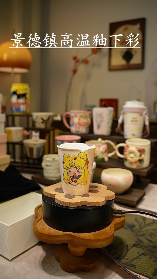 摆件【不带盒子】200高温釉下彩