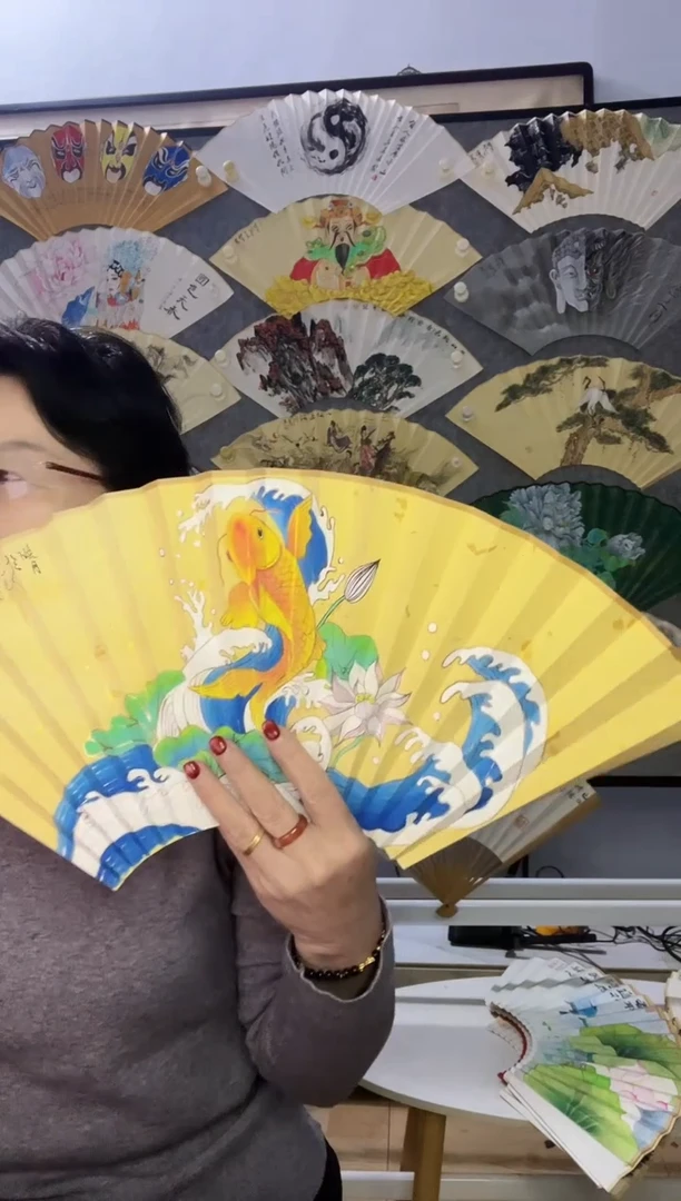 扇子九五寸十八方玉竹折扇
