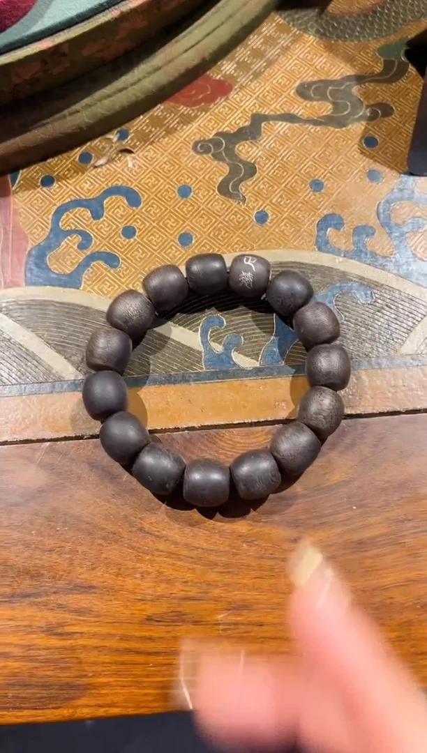 【闪购商品】沉香手串01 白棋楠桶珠带标沉香手串