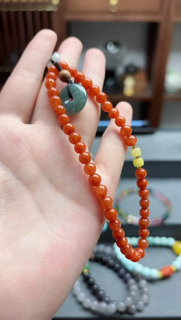 【闪购商品】南红玛瑙挂件未镶嵌南红多宝挂件DN