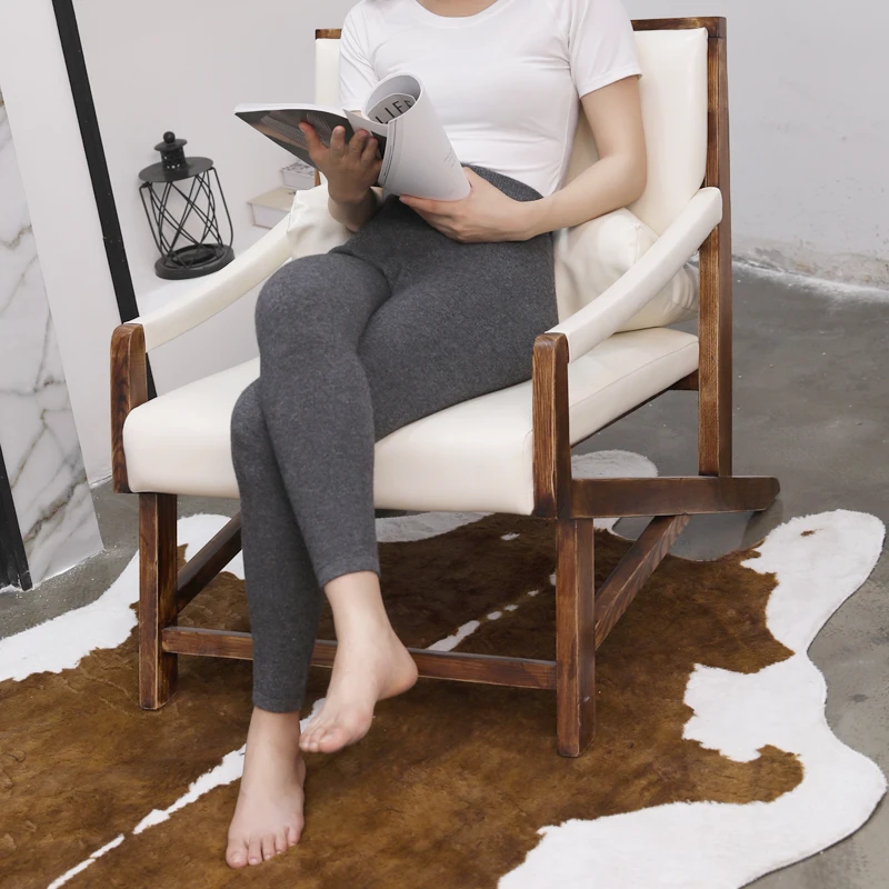 无缝一线成衣100%山羊绒厚款修身显瘦百搭高品质女打底裤