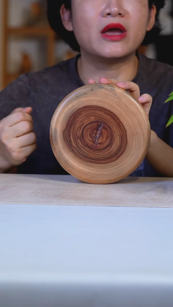 香樟木大三足壶承7970