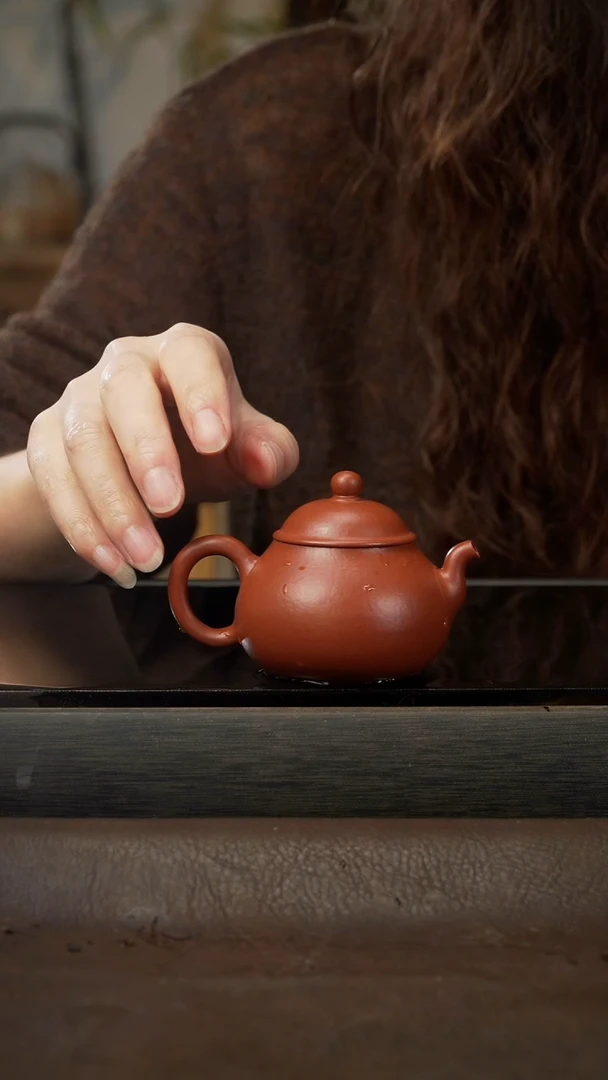 茶壶紫砂100cc 朱泥 原矿紫砂壶