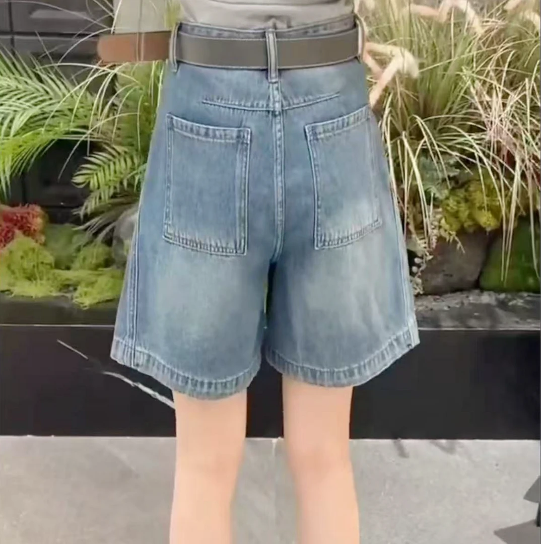 K1186洗水蓝夏款时尚牛仔短裤856