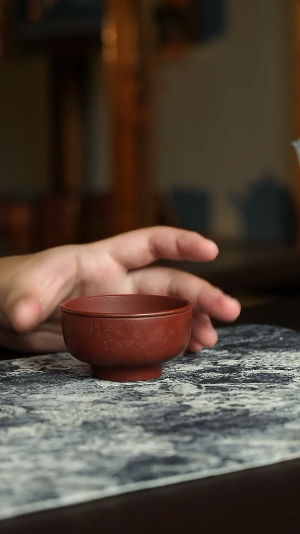 茶杯紫砂3号宜兴原矿紫砂作品瑕疵