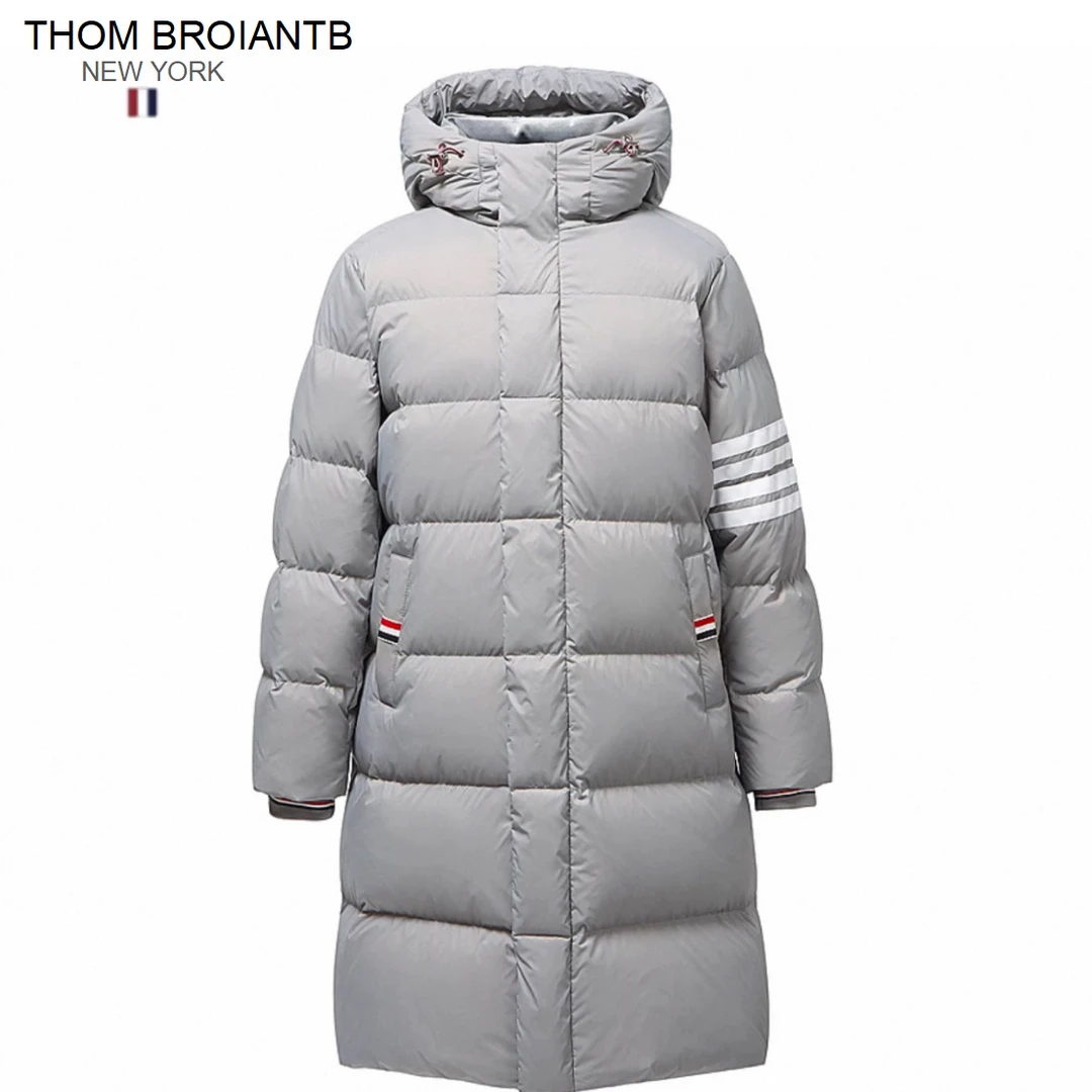 THOM BROIANTB【官方正品】TB四条杠连帽泡芙男女长款羽绒服