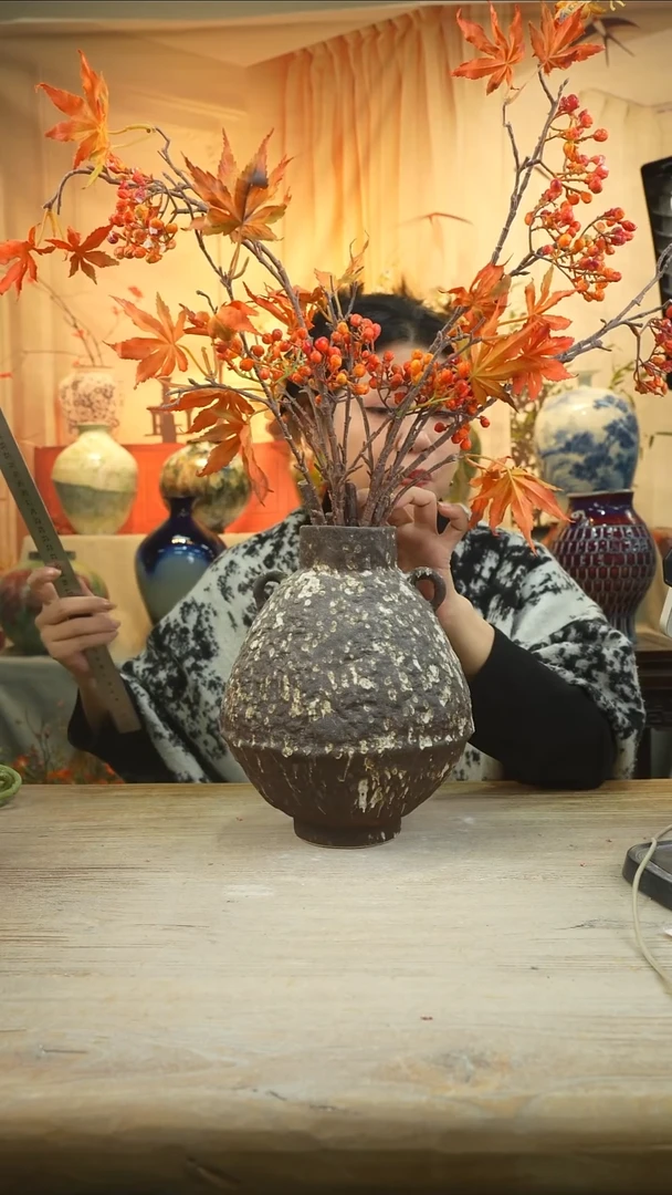 高度27口径 8陶瓷花器