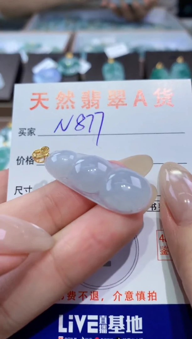 颈饰未镶嵌翡翠天然缅甸翡翠A货挂件