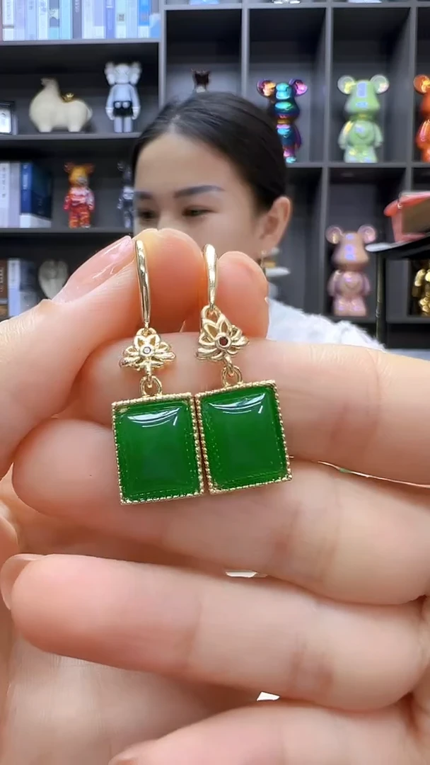 翡翠14K金镶嵌颈饰丹丹diy劲饰
