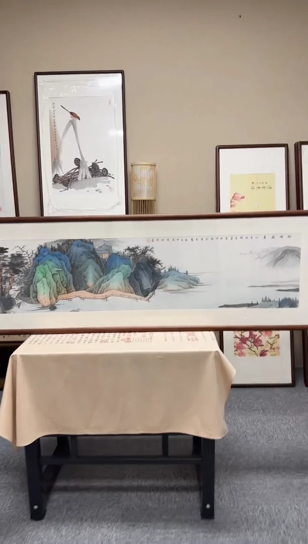 书法何润杰89-53*175尺寸