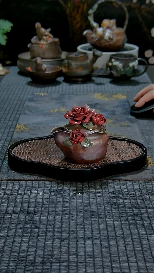 黄老师玫瑰宝瓶柴烧