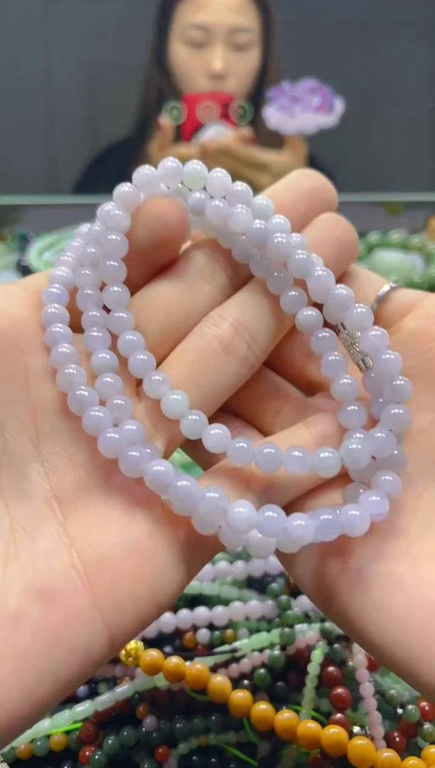 颈饰未镶嵌翡翠5MM/C/翡翠A货，一件也是批发价