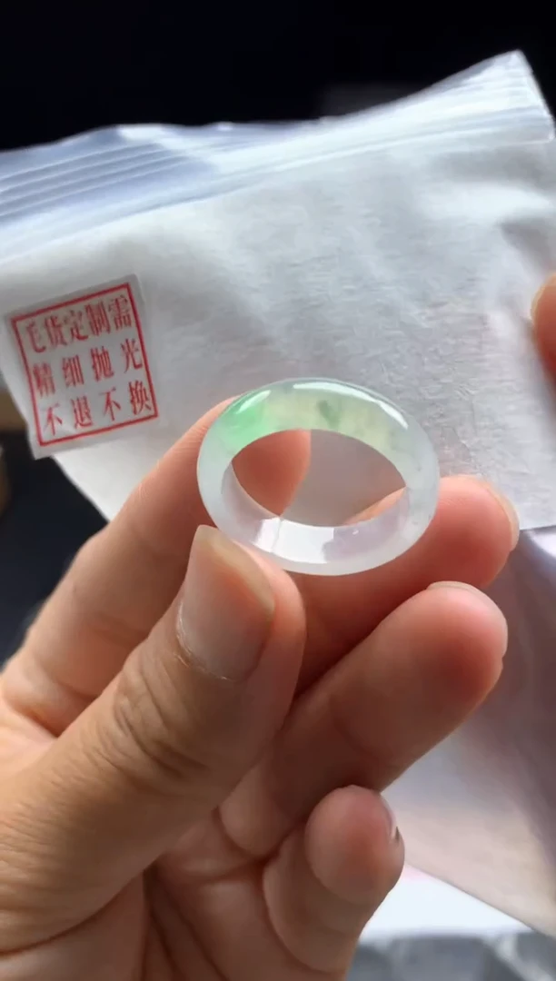 未镶嵌定制翡翠毛货需精细抛光戒圈18 #