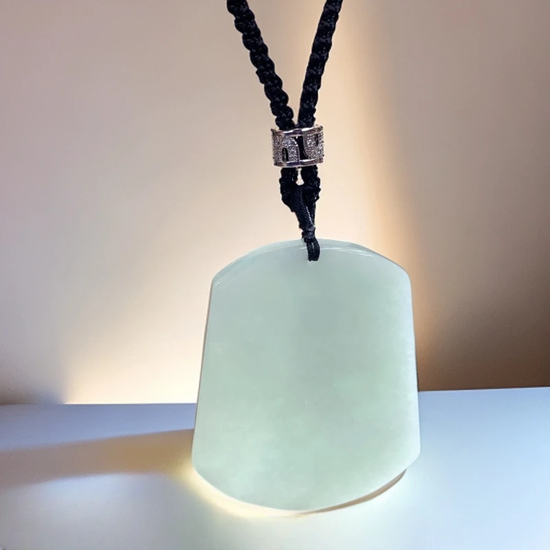 BAQIZHUBAO/八七珠宝・多样性 天然A货翡翠平安无事牌