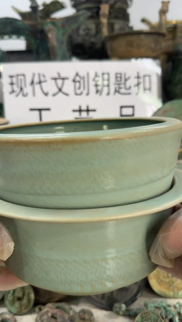 瓷片用****2现代瓷器工艺品汝窑
