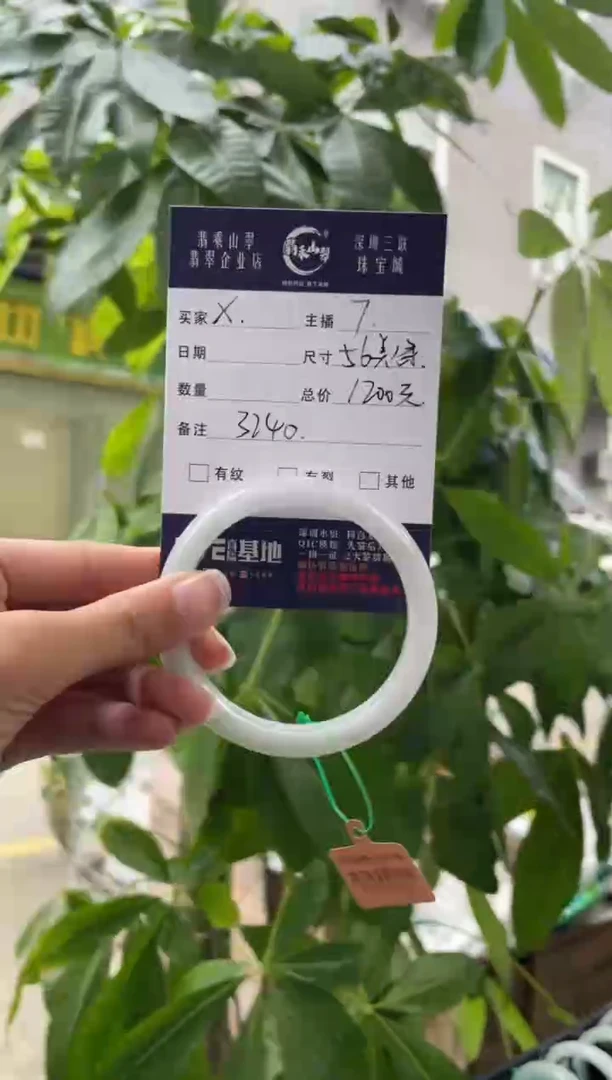 未镶嵌手镯翡翠x*Q 56美人条 3240
