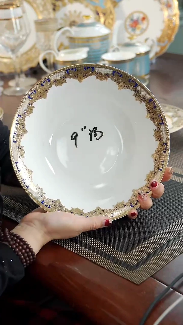 瓷片9英寸汤碗1个