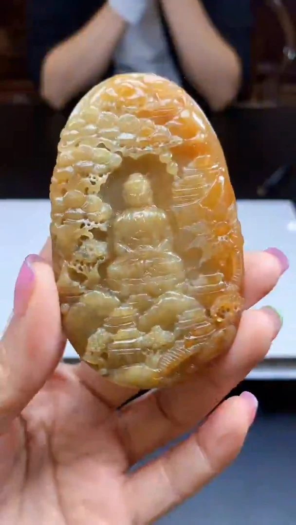 定制翡翠未镶嵌1085jj-毛货挂件44