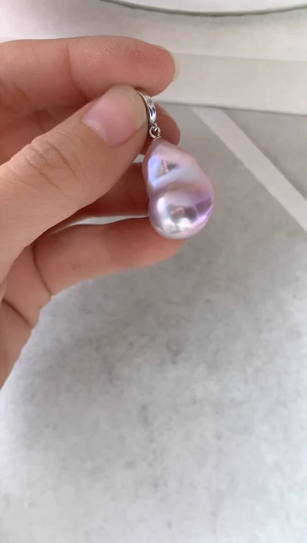 吊坠(不含链)银S925镶嵌淡水珍珠多样性发其一