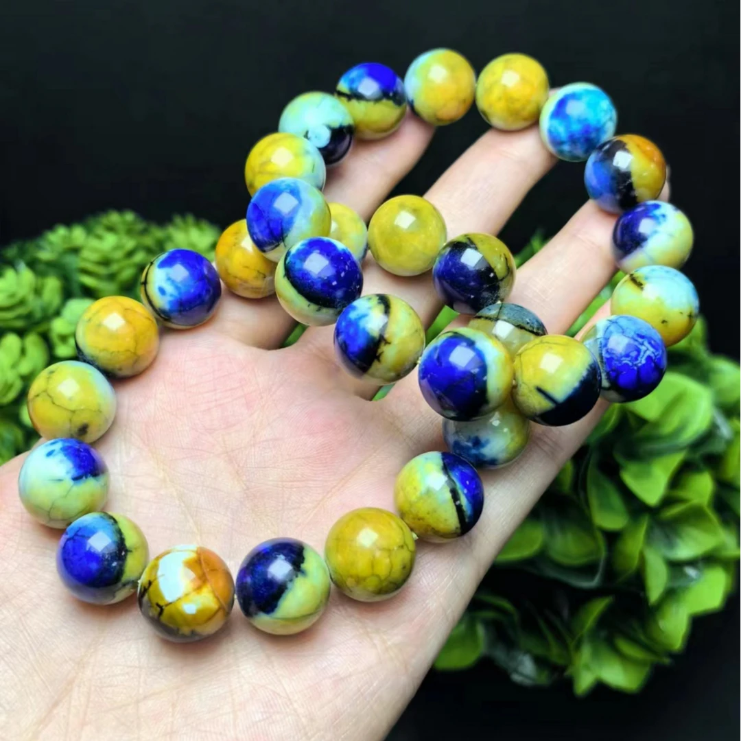 S6787【福嘟嘟珠宝】天 藏 护龙石多彩玛瑙手串-多样性只发一件