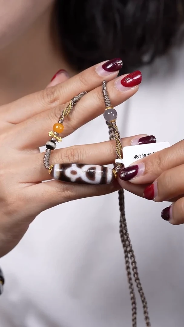 【闪购商品】玛瑙/玉髓颈饰未镶嵌Y61904黄财神锁骨链