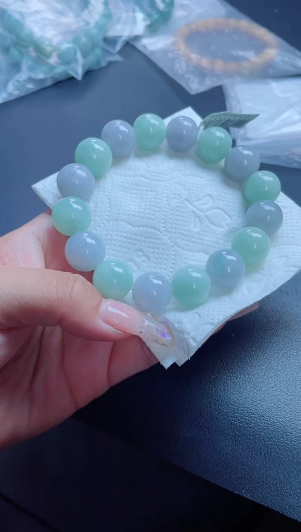 未镶嵌定制翡翠珠串
