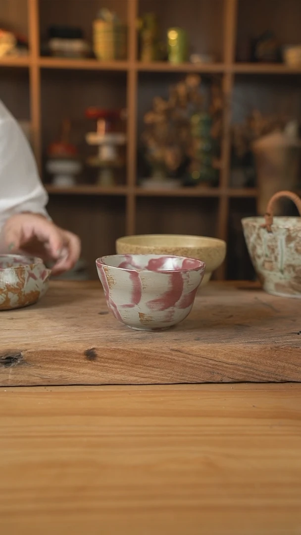 丁香紫的葫芦米饭碗2个