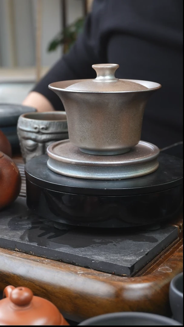 【闪购商品】建水紫陶-纯柴烧盖碗