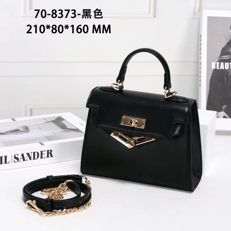 【工厂直销】GQ-8373-黑色轻奢时尚女士包