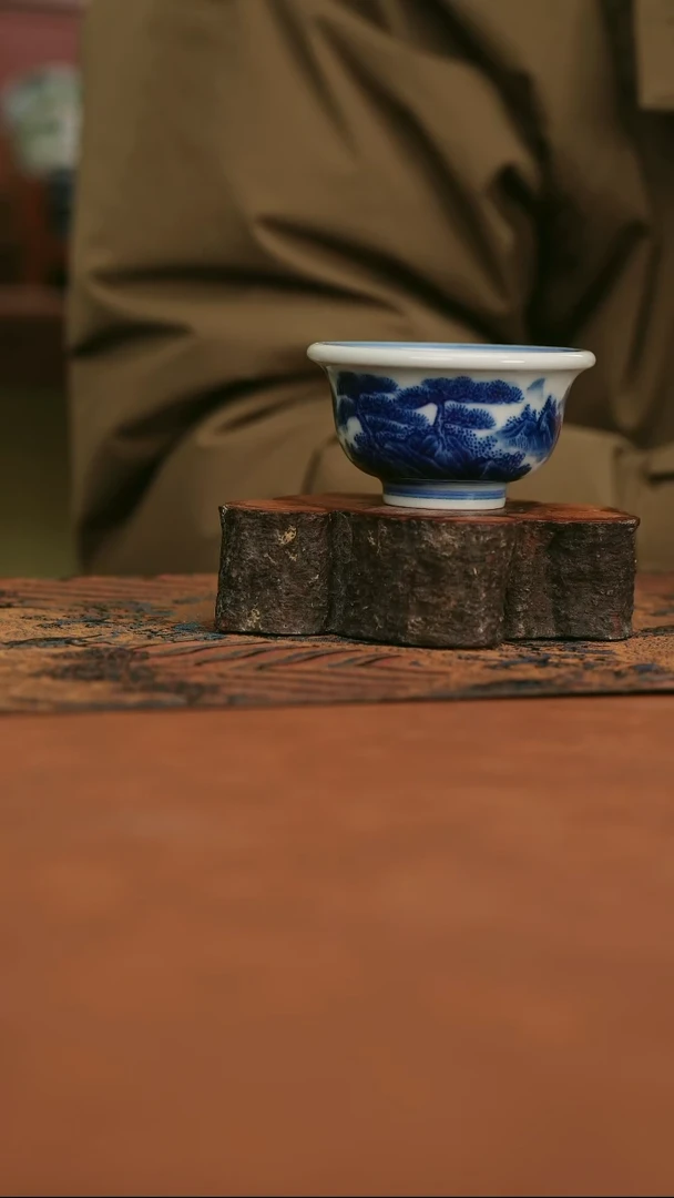 摆件陶迷你小压手山水