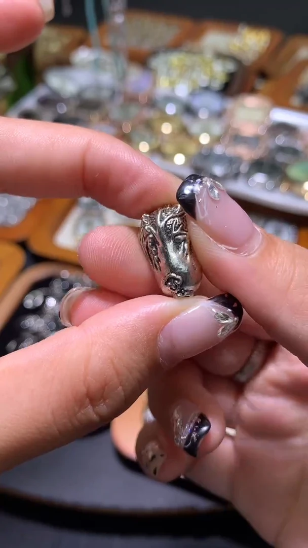 锆石合金古银生菜隔珠8元4个