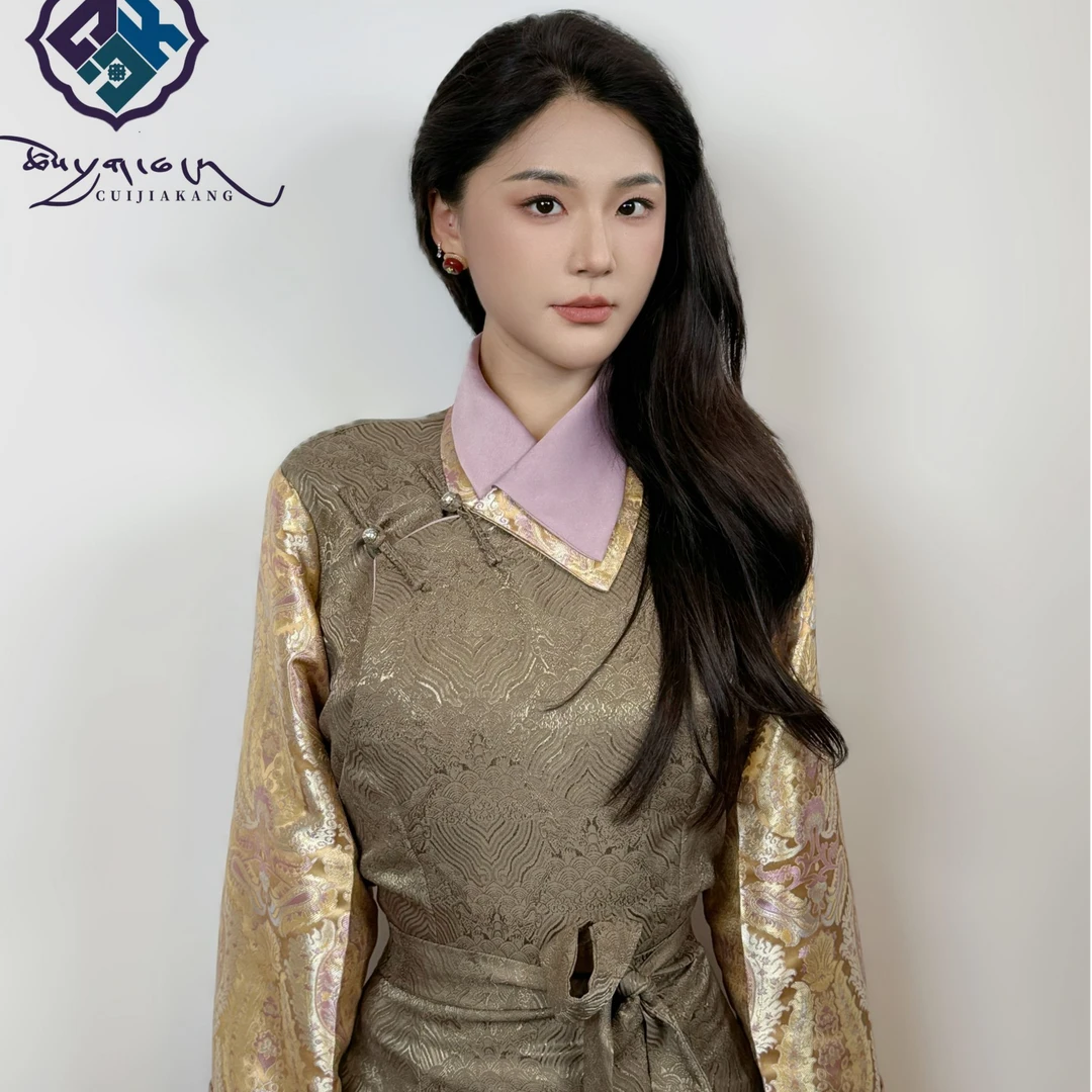 染坊仓「八廓雪线」藏装藏服女夏季百搭显瘦西藏服新款博拉拉萨服