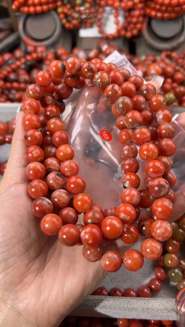 未镶嵌手串南红玛瑙麦*10