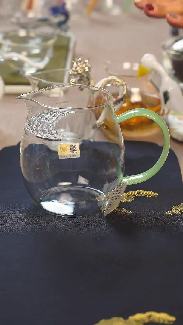 大号煮茶器晶焱金标绿玉色