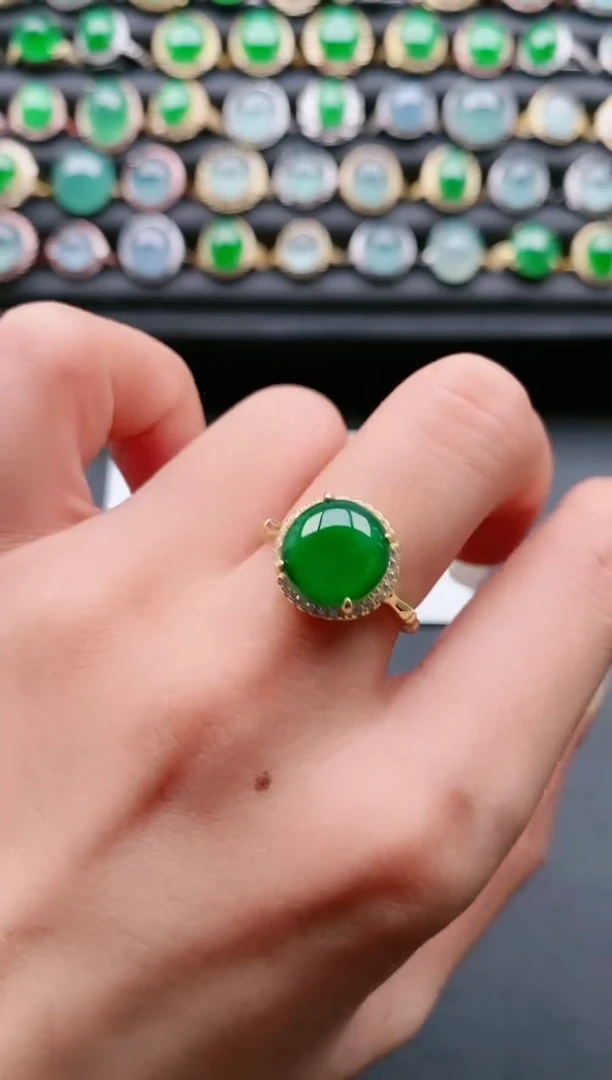 【闪购商品】翡翠戒指银S925镶嵌1111111111