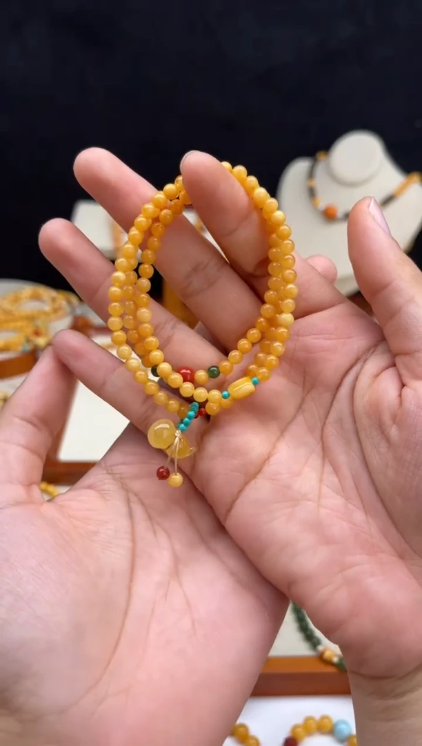 手链蜜蜡未镶嵌三圈