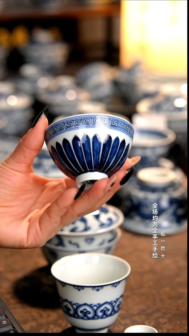 景德镇全手工手绘柴窑茶器福利