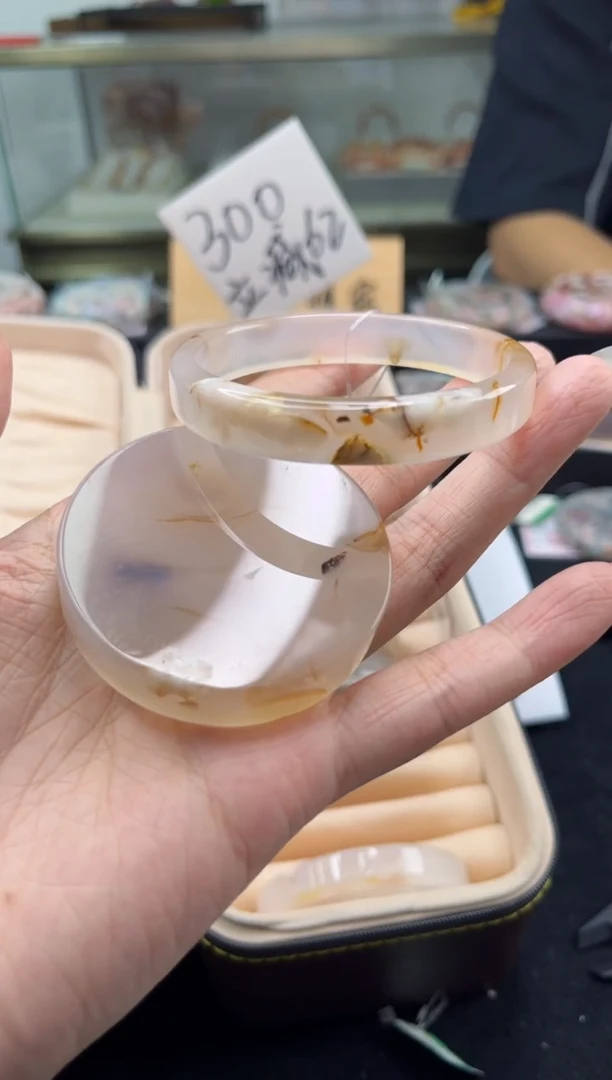 未镶嵌手镯石英质玉56圈口（赠品镯心）3624322