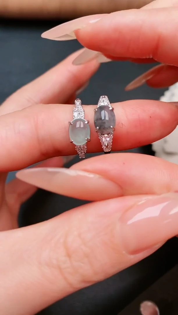 【闪购商品】翡翠戒指银S925镶嵌....