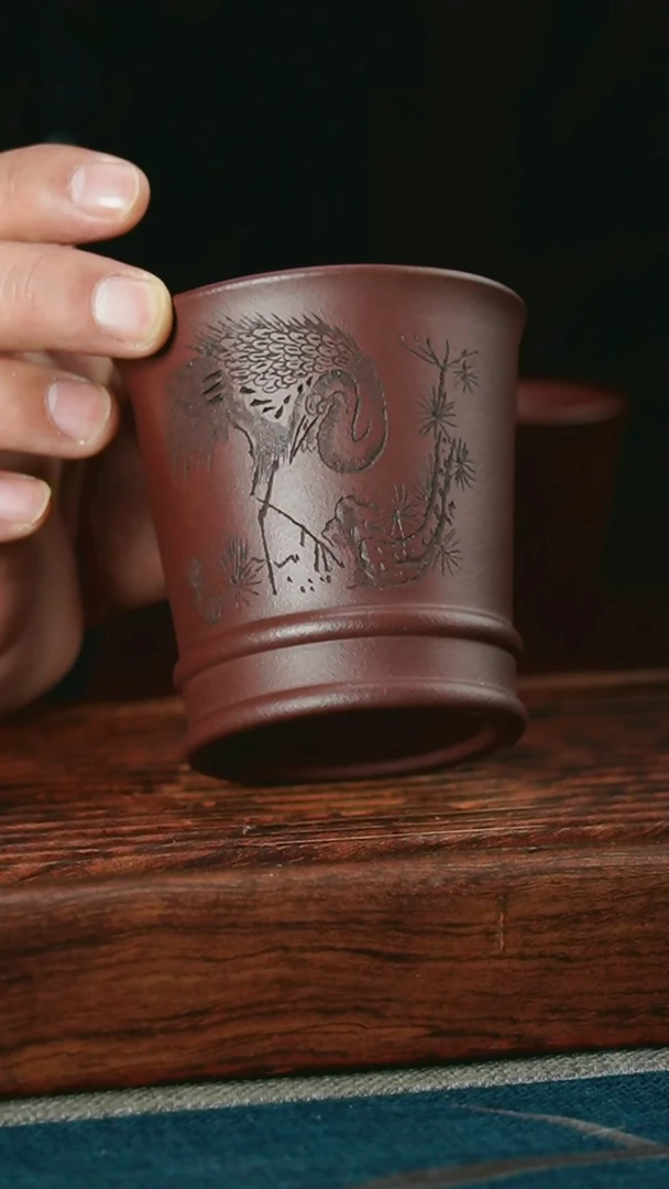 【闪购商品】紫砂茶杯紫泥自在杯