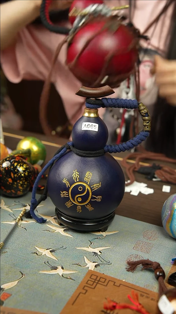 665号450ml左右非遗大漆酒葫芦