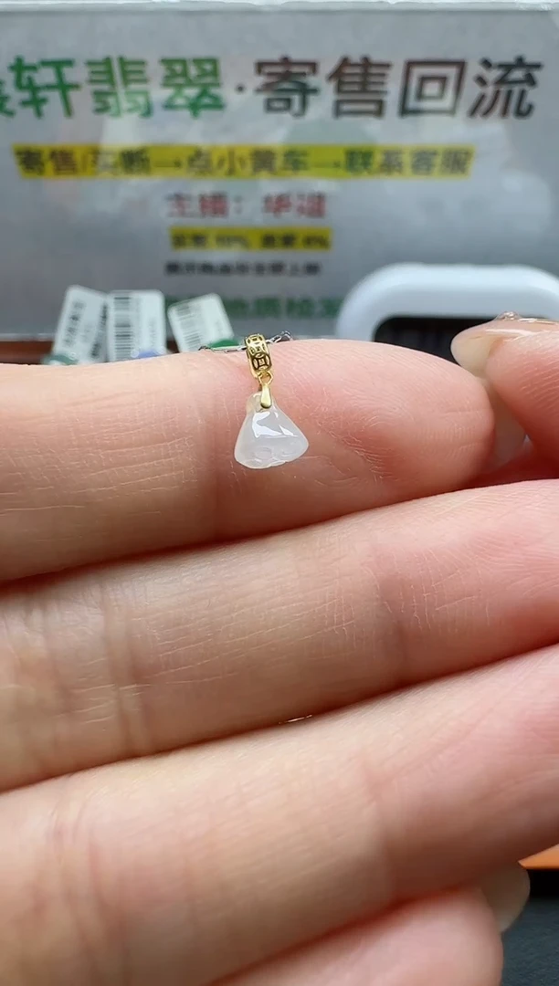 【闪购商品】翡翠颈饰18K金镶嵌寄售回流，不退不换