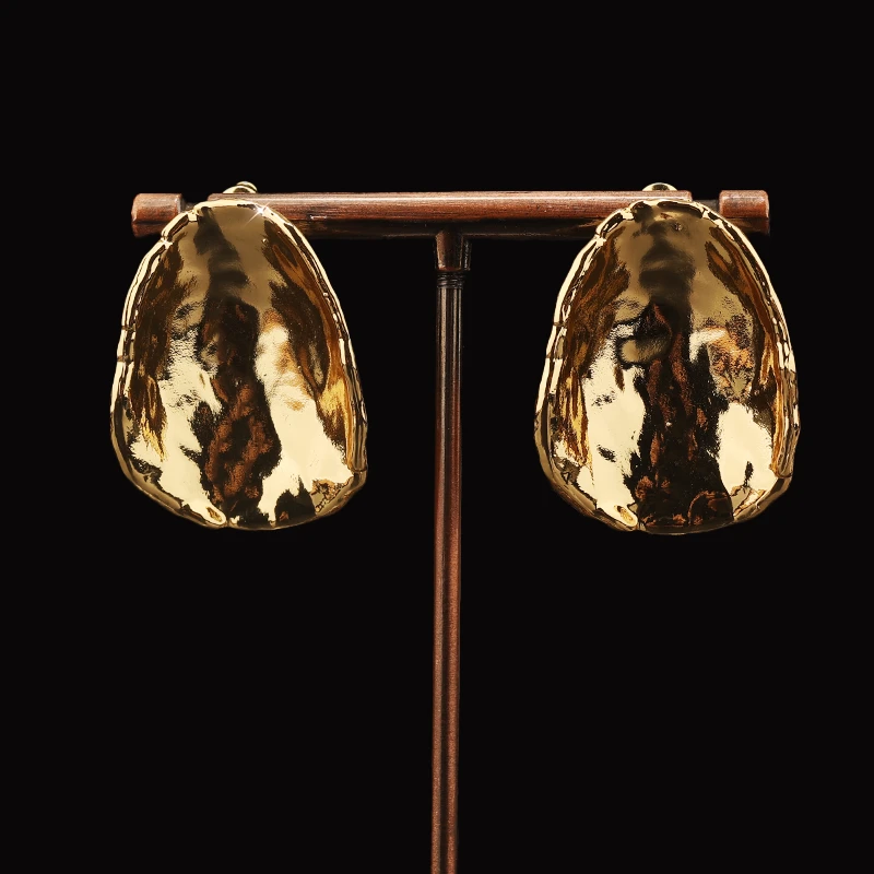 一漾 铜合金玻璃耳饰 设计师款 耳环