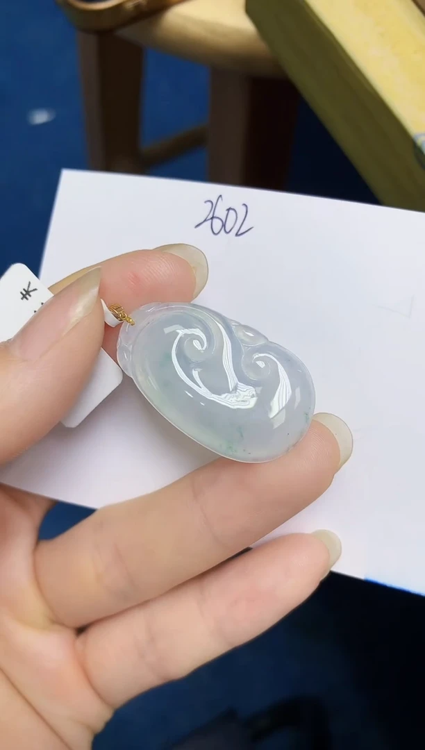 翡翠18K金镶嵌颈饰 天然翡翠A货
