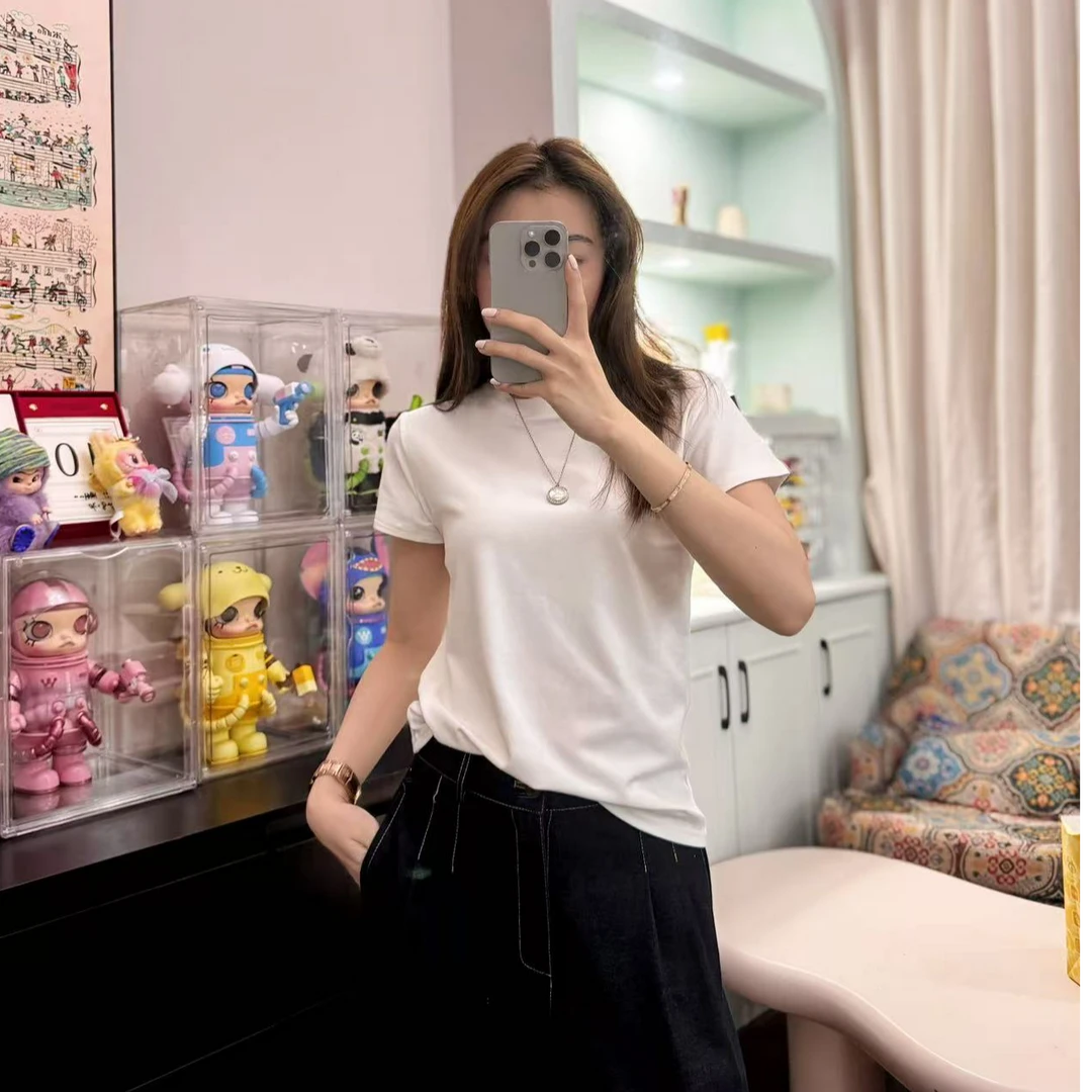 【面膜T】基础通勤纯色休闲百搭圆领短袖T恤#601