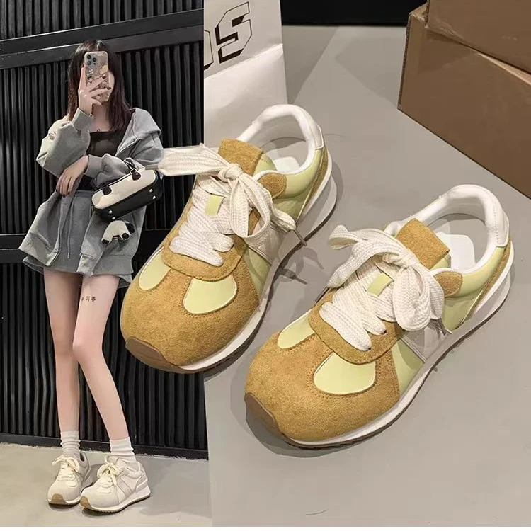 ZM0001-女2025新款夏季透气百搭复古阿甘鞋厚底休闲运动鞋