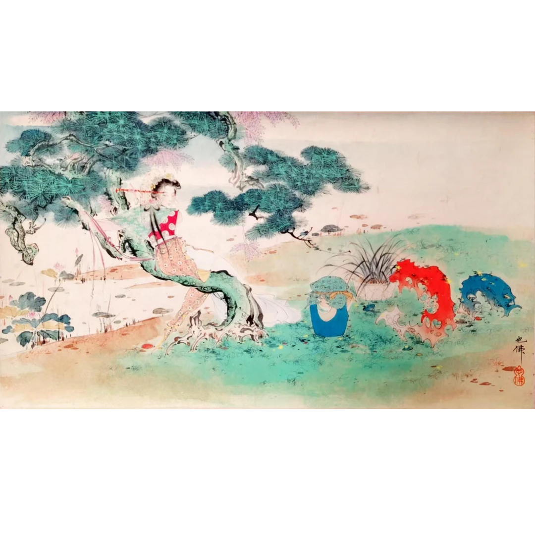 胡也佛【仕女图】立轴0280015手绘专场