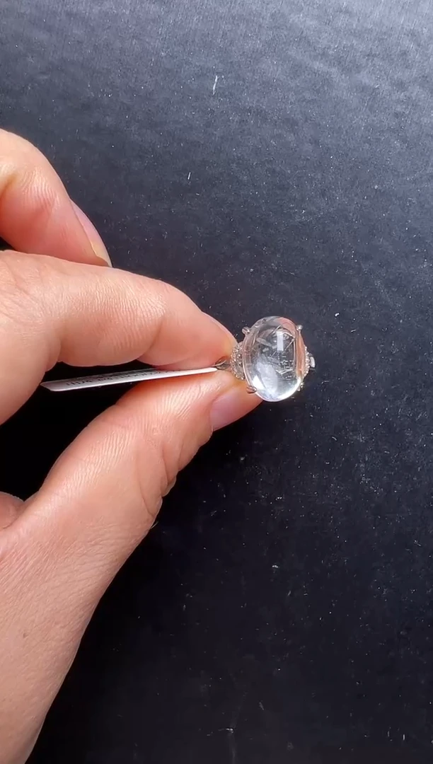 未镶嵌戒指水晶水胆戒指 JP56552