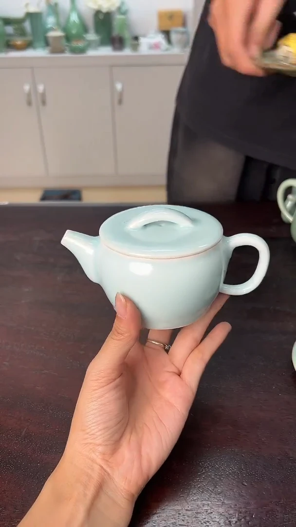 龙泉云间青瓷小米茶器