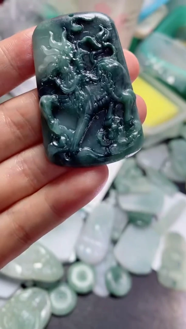 【闪购商品】定制翡翠定制毛货未镶嵌定制毛货04612